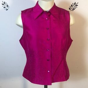 Ice Women’s sleeveless Silk Top size Medium